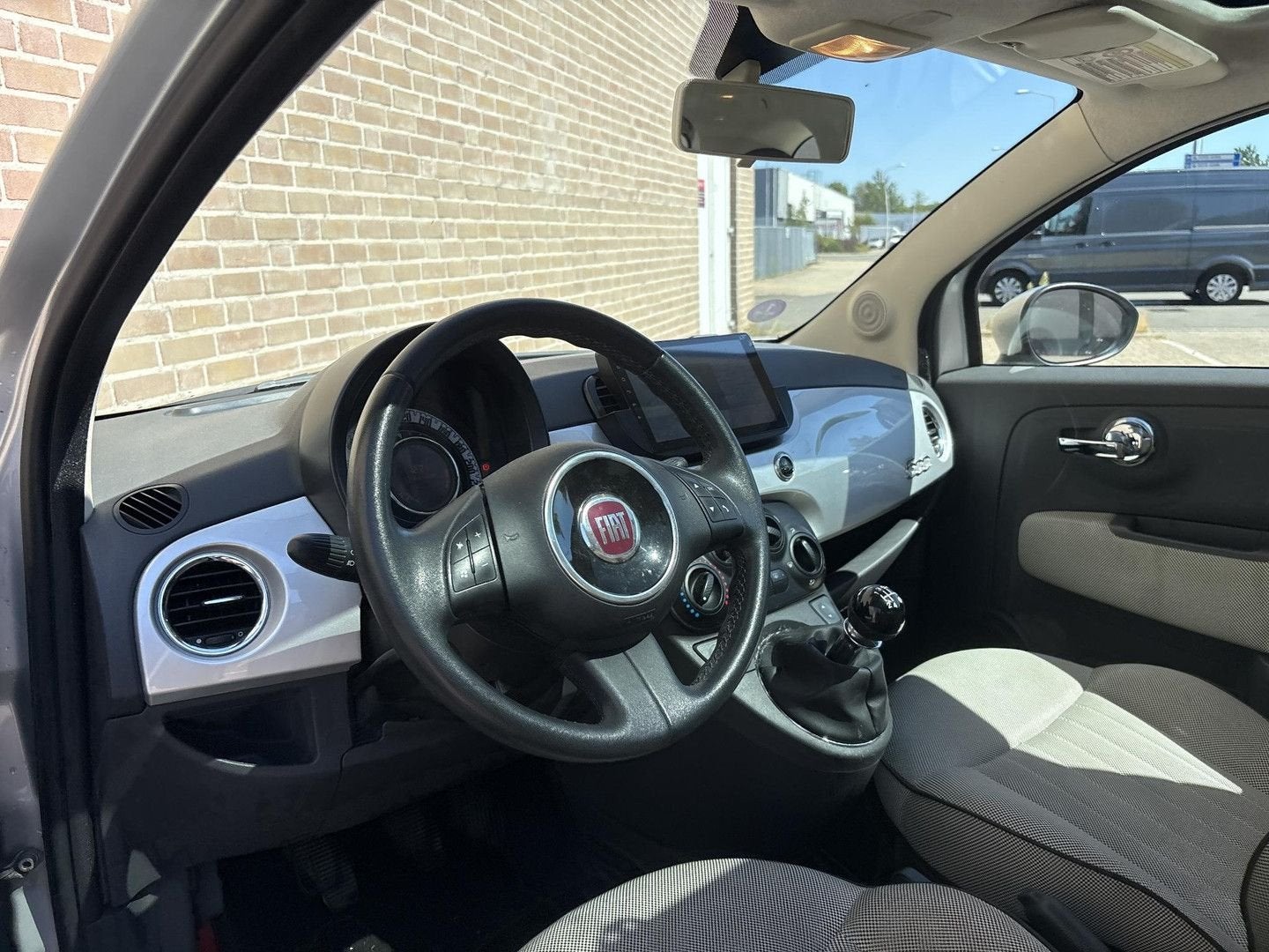 Fiat 500 0.9 TwinAir Lounge | Navi | Airco | APK 02-2026 | E, Argent ou Gris, Achat, Entreprise, Boîte manuelle
