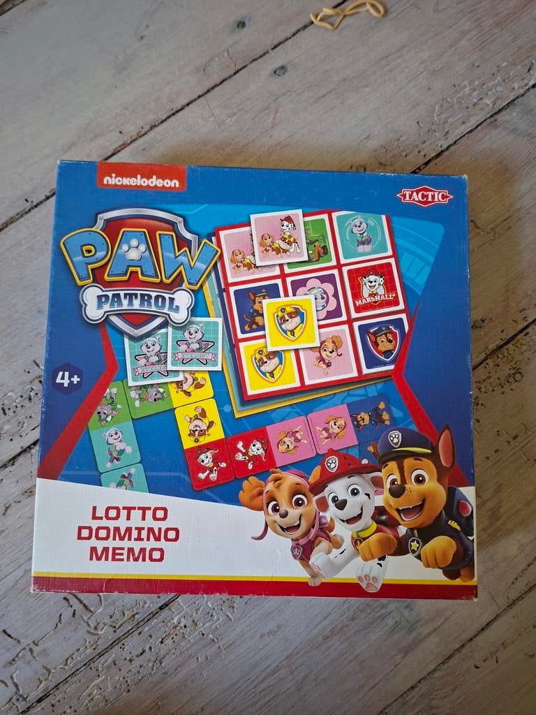 Paw Patrol 3 in 1 spel, Drie of vier spelers, Ophalen of Verzenden, Gebruikt, Tactic