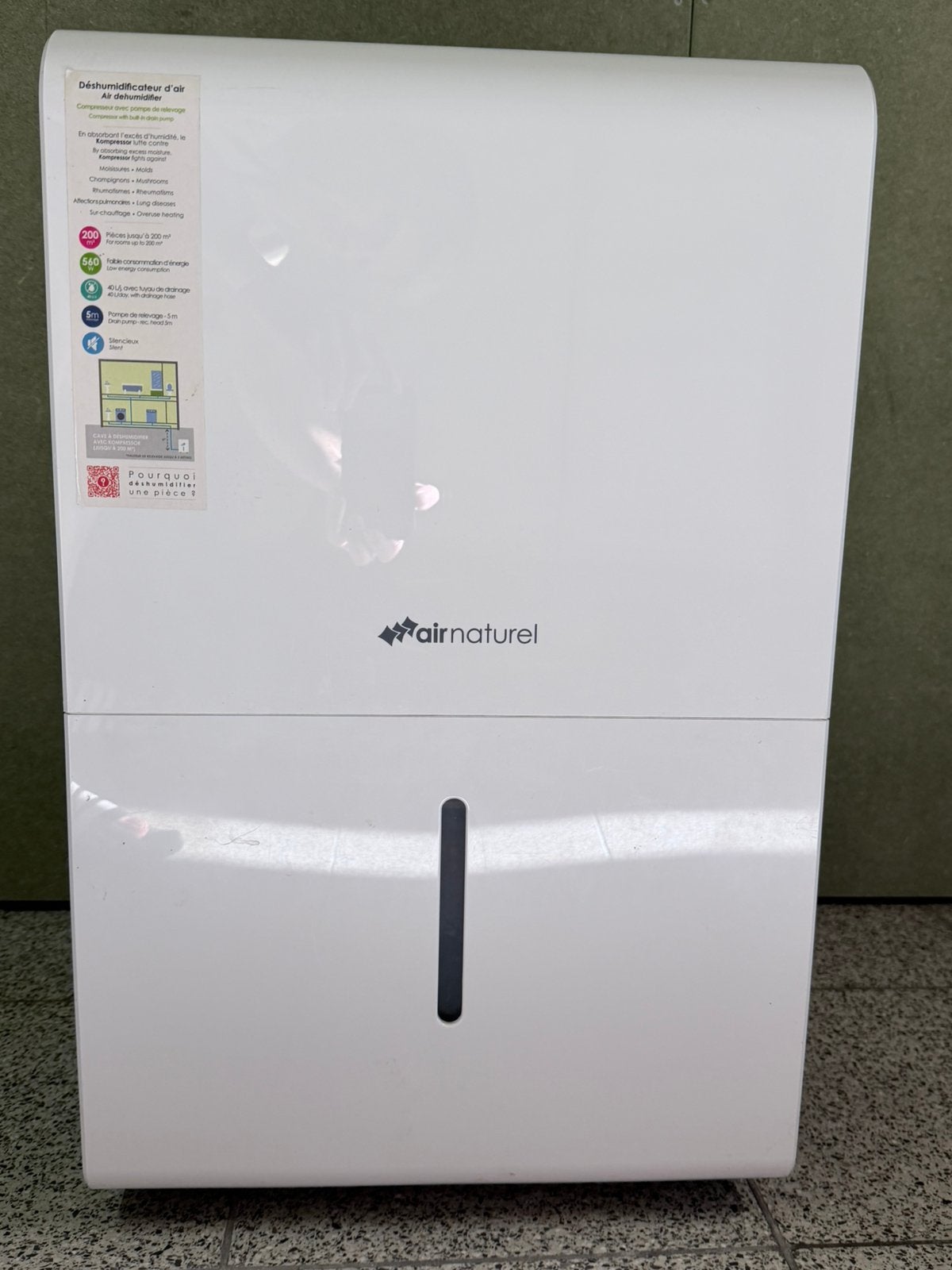 Air Naturel Kompressor 40L professionele ontvochtiger, Elektronische apparatuur, Luchtbehandelingsapparatuur, Ophalen, Gebruikt