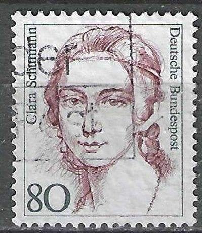 Allemagne Bundespost 1986 - Yvert 1137 - Clara Schumann (ST), Envoi, Affranchi