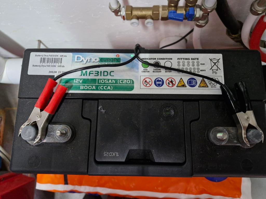 Caravan batterij, Ophalen, Gebruikt