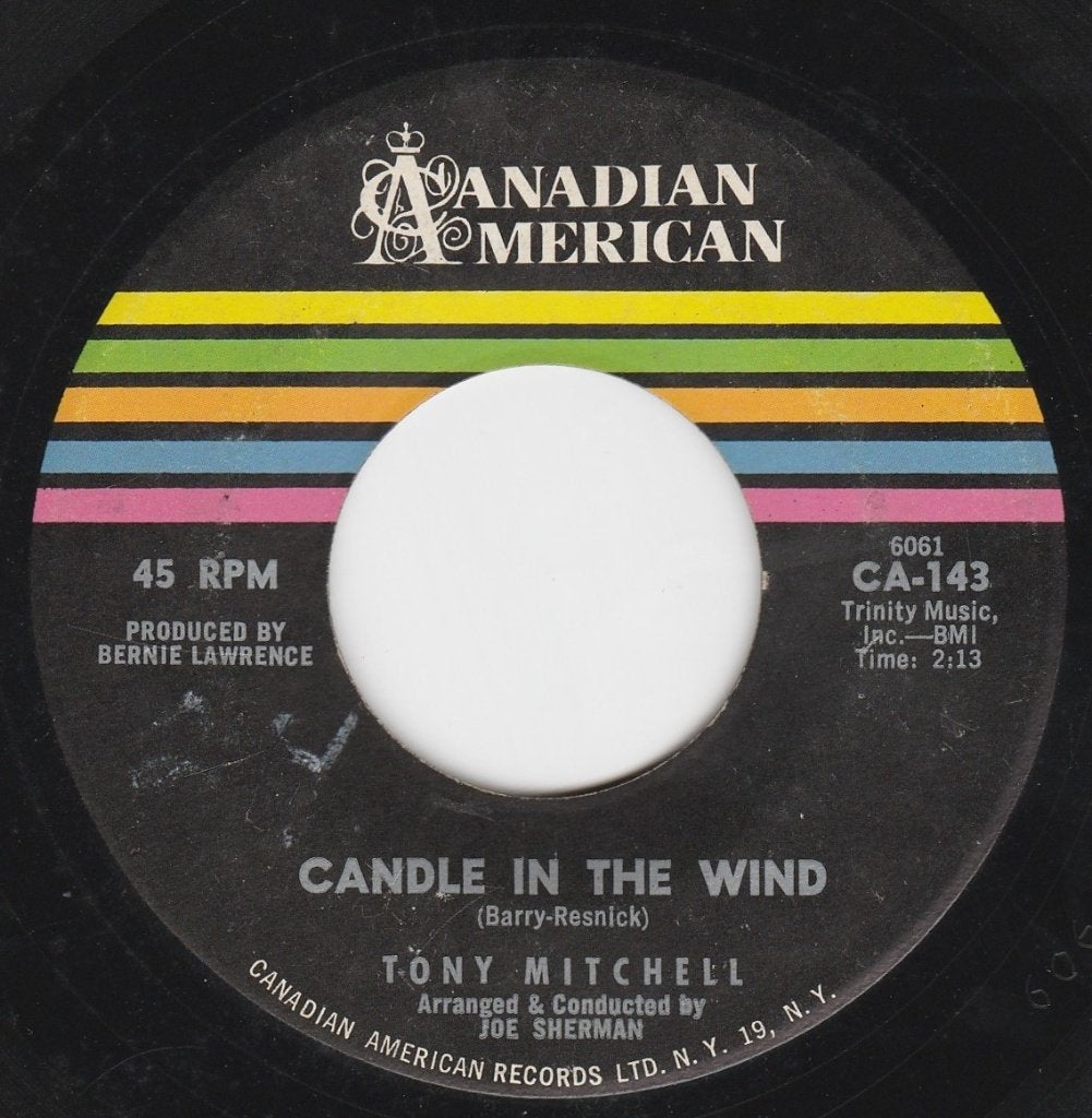 Tony Mitchell/Kaars in de wind * Oldies Groove *, Gebruikt, Pop, 7 inch, Overige typen