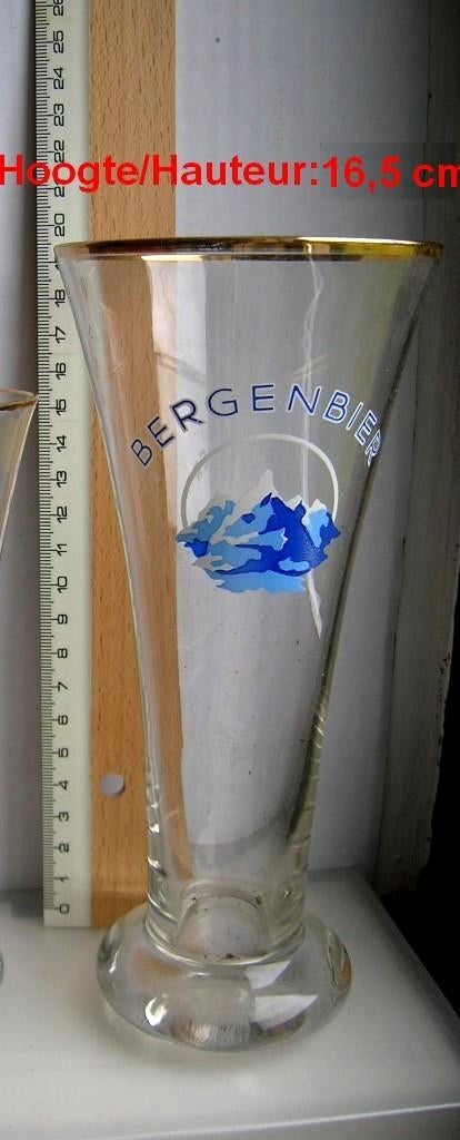 Bergenbier  16,5 cm, Collections, Enlèvement ou Envoi, Comme neuf, Verre ou Verres