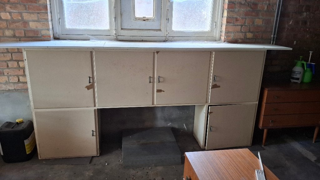 Vintage keukenkast gratis, Huis en Inrichting, Ophalen, Gebruikt