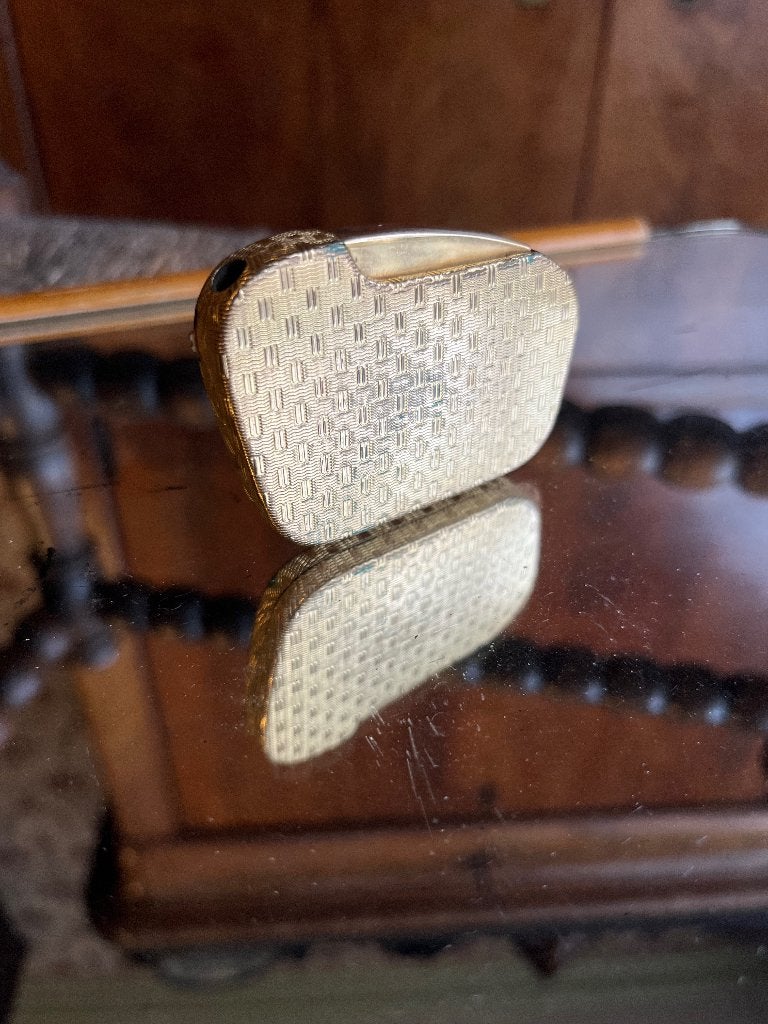 Briquet Silver Match plaqué or vintage 1960', Collections, Enlèvement ou Envoi, Utilisé, Briquet