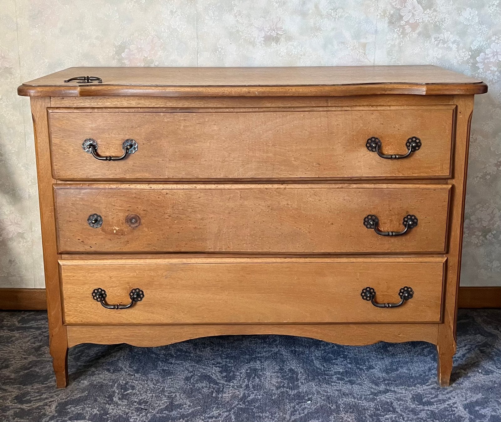 Commode 3 tiroirs en pin, Maison & Meubles, Armoires | Commodes, 3 ou 4 tiroirs, Ancien, 25 à 50 cm, Moins de 100 cm