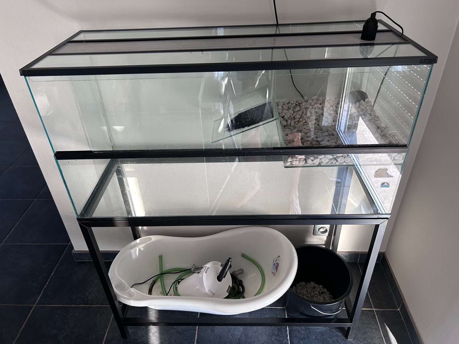 Schildpaddenbak/ aquarium, Dieren en Toebehoren, Ophalen, Zo goed als nieuw
