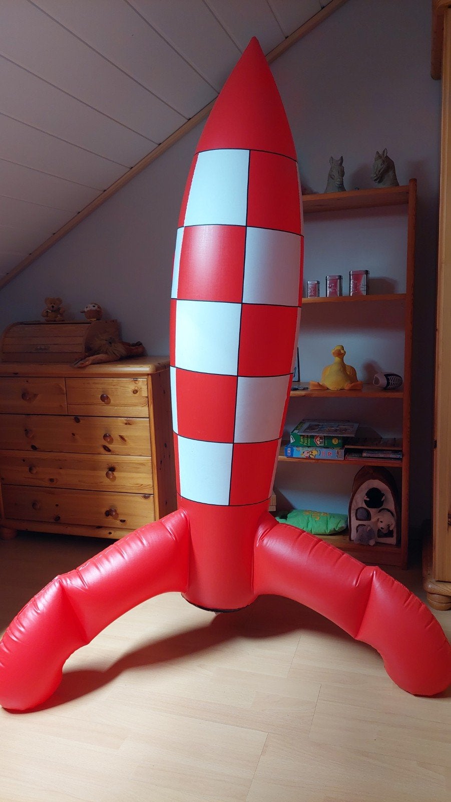Opblaas raket van Kuifje, Enlèvement