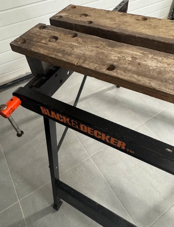 werkbank black&decker, Ophalen, Gebruikt, 70 tot 120 cm, Bankschroef