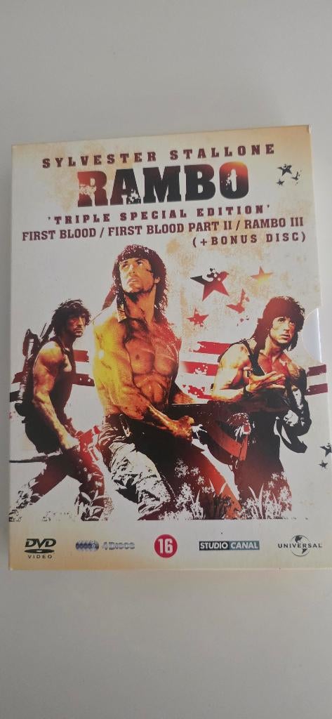 DVD - Rambo Triple Special Editon, Ophalen of Verzenden, Zo goed als nieuw, Actie