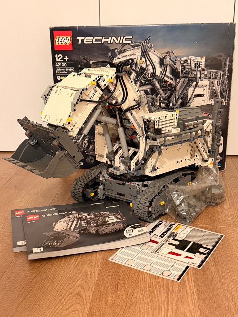 LEGO Technic 42100 Liebherr R 9800 met nieuw stickervel, Kinderen en Baby's, Inclusief instructies, Lego, Ophalen of Verzenden