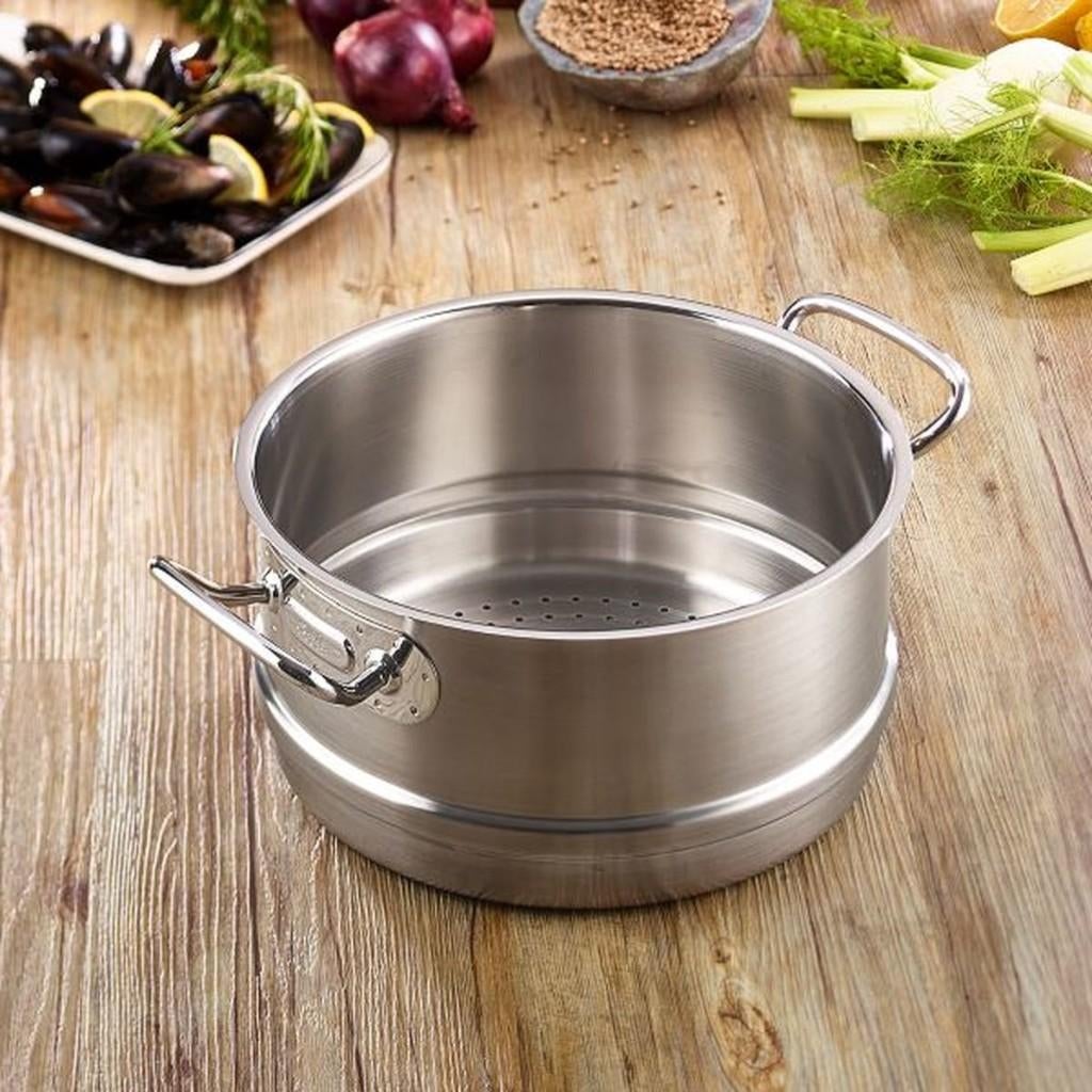 Nieuw | Fissler Profi Inox 18/10 Stoominzet 20cm | 24cm, Inox, Overige typen, Nieuw, Ophalen of Verzenden