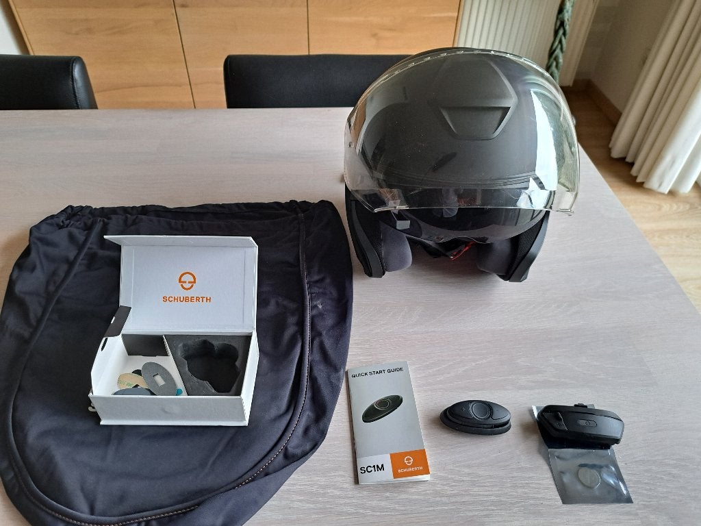 Jethelm Schubert M1 PRO maat M(57cm) + Sena SC1M comms., M, Dames, Jethelm, Tweedehands