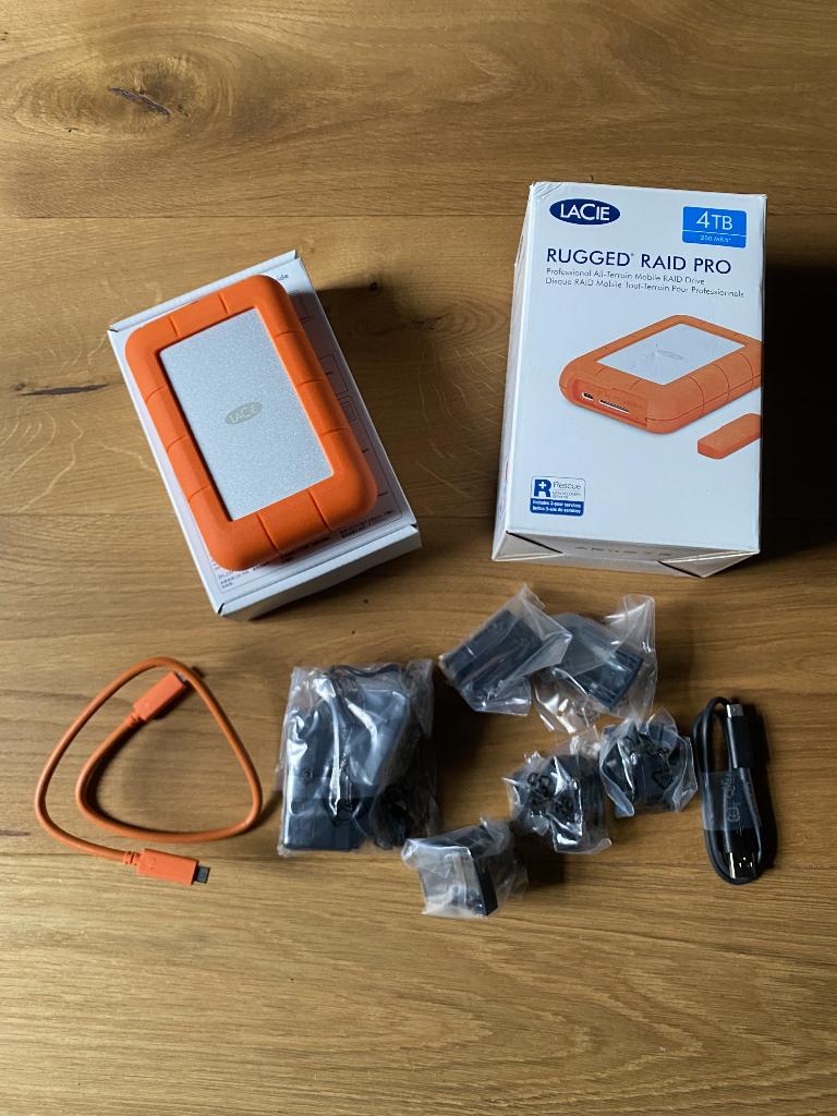 4 TB - LACIE RUGGED RAID PRO (geïntegreerde SD-kaartlezer), Computers en Software, Harde schijven, LaCie, HDD, Ophalen of Verzenden