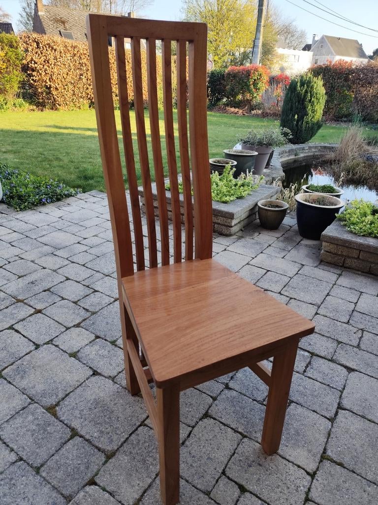6 Chaises en Teck, Maison & Meubles, Chaises, Enlèvement