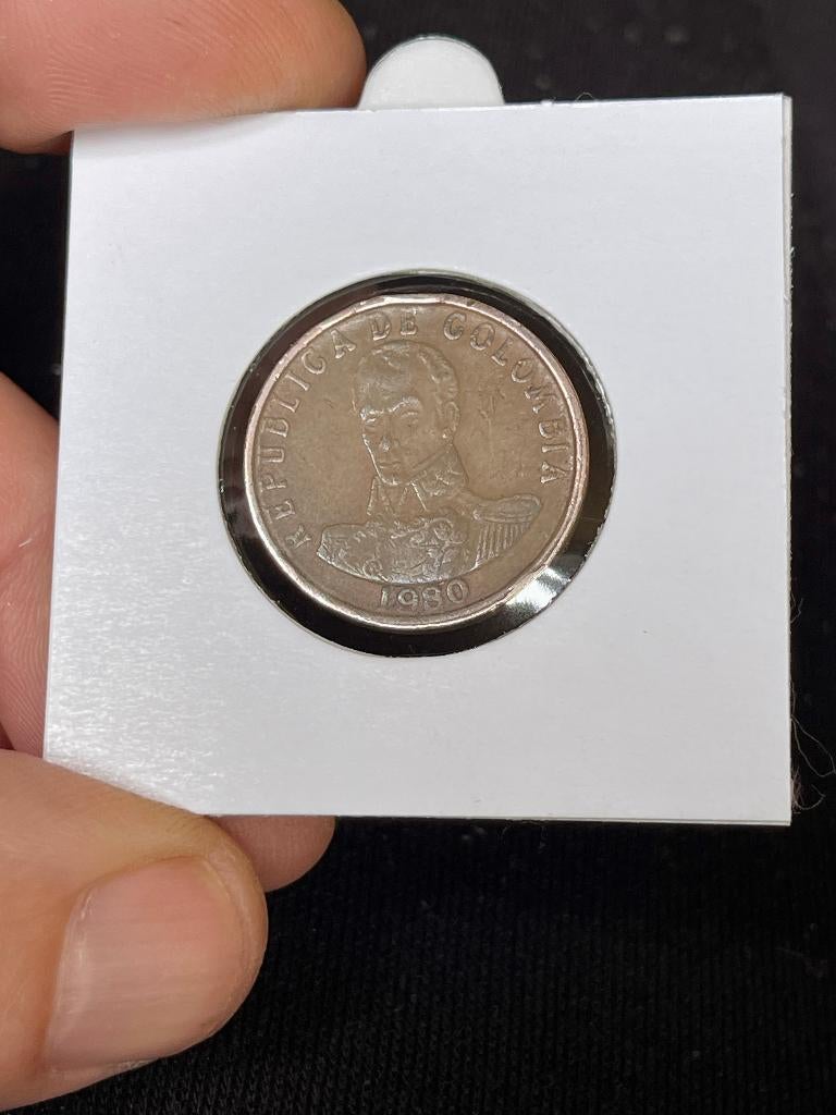 Colombie 2 pesos 1980, Enlèvement, Monnaie en vrac