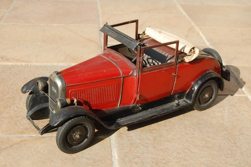 Zeldzame blikken speelgoed Citroen C6 cabriolet 1928, Ophalen of Verzenden