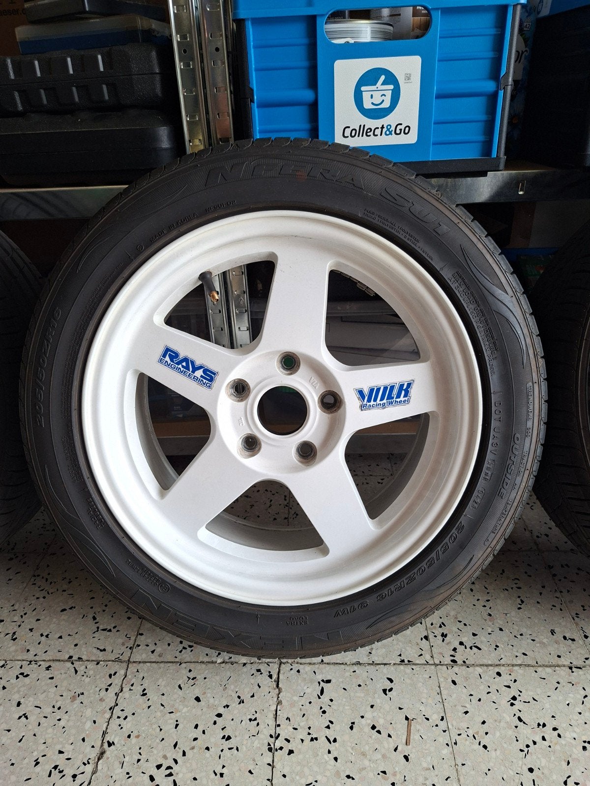 Rays volk racing TE16, Auto-onderdelen, Banden en Velgen, Ophalen, Gebruikt, 16 inch, 205 mm