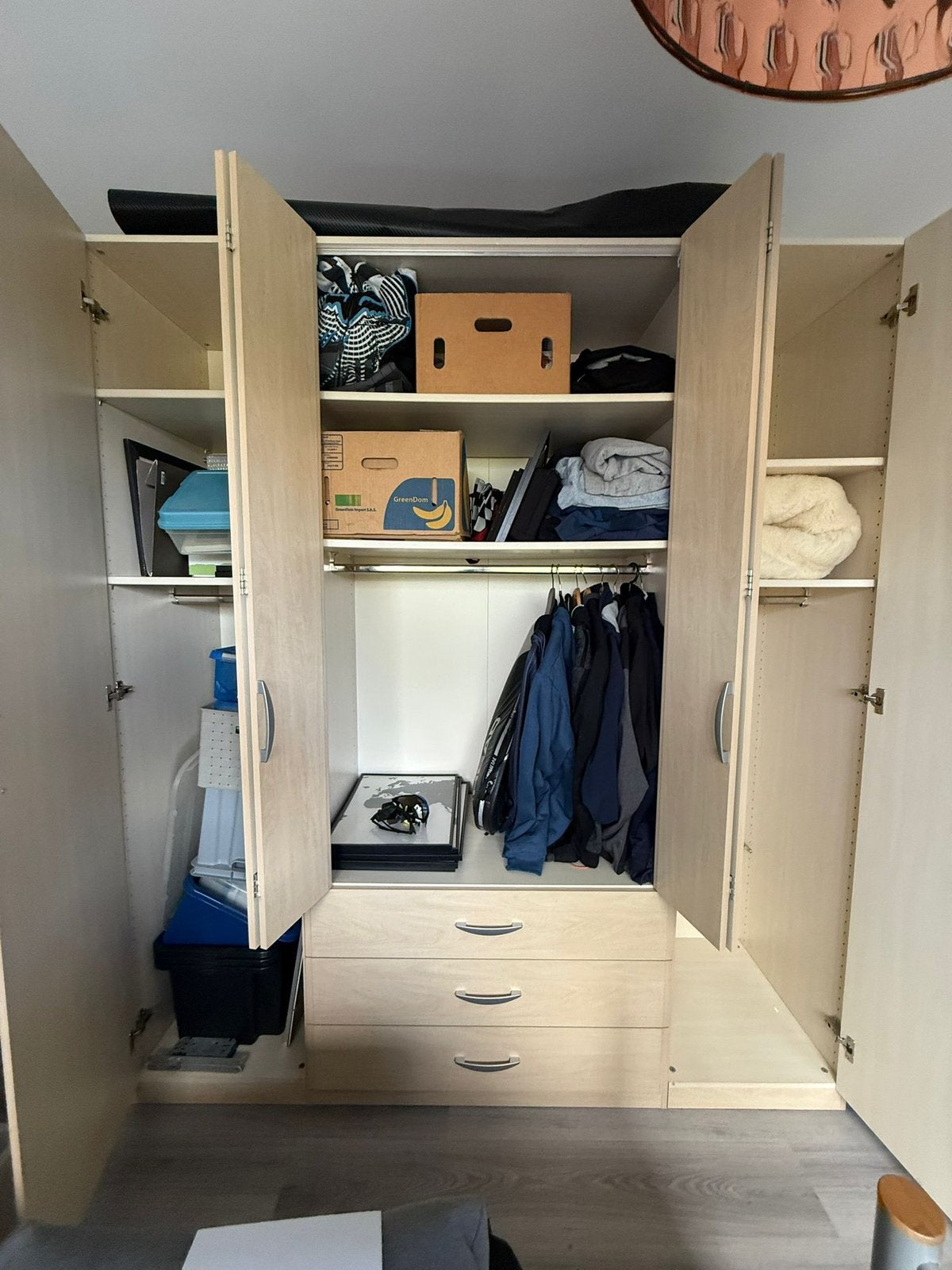 Slaapkamer, bed+kast, Maison & Meubles, Chambre à coucher | Chambres à coucher complètes, Comme neuf, Enlèvement