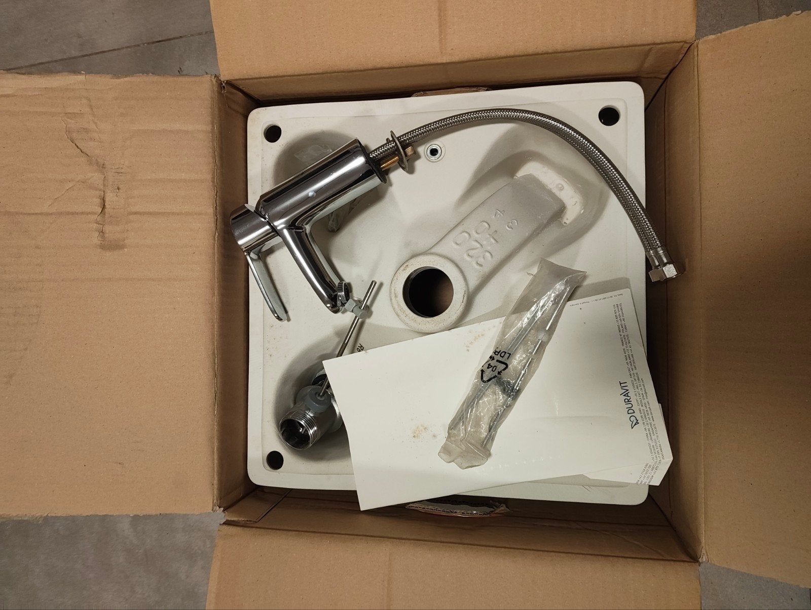 Lavabo DURAVIT avec mitigeur et bonde – Excellent état, Bricolage & Construction, Sanitaire, Enlèvement ou Envoi