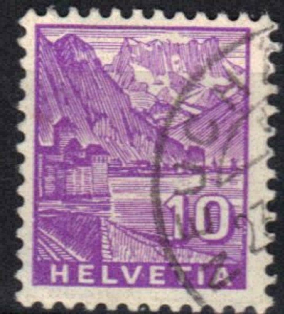 Zwitserland 1934 - Yvert 273 - Kasteel van Chillon (ST), Verzenden, Gestempeld