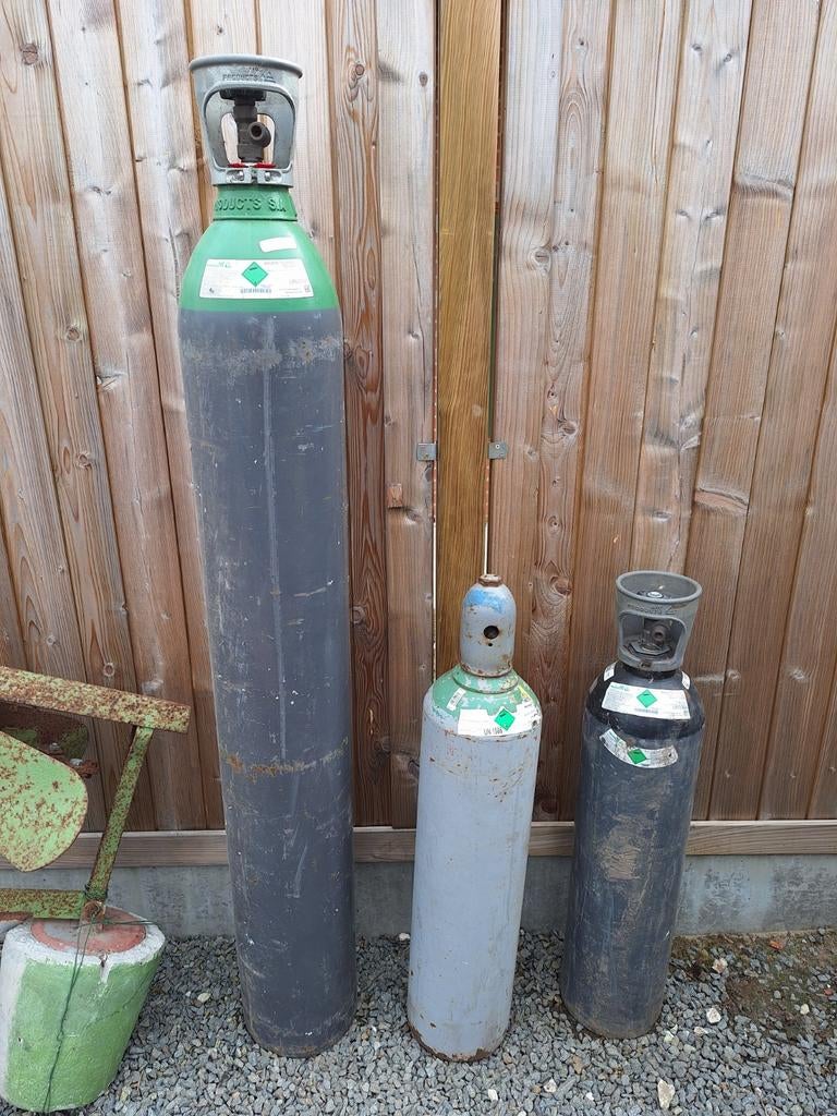 Argon fles 20 liter & 50 liter, stikstof 20 liter, Enlèvement