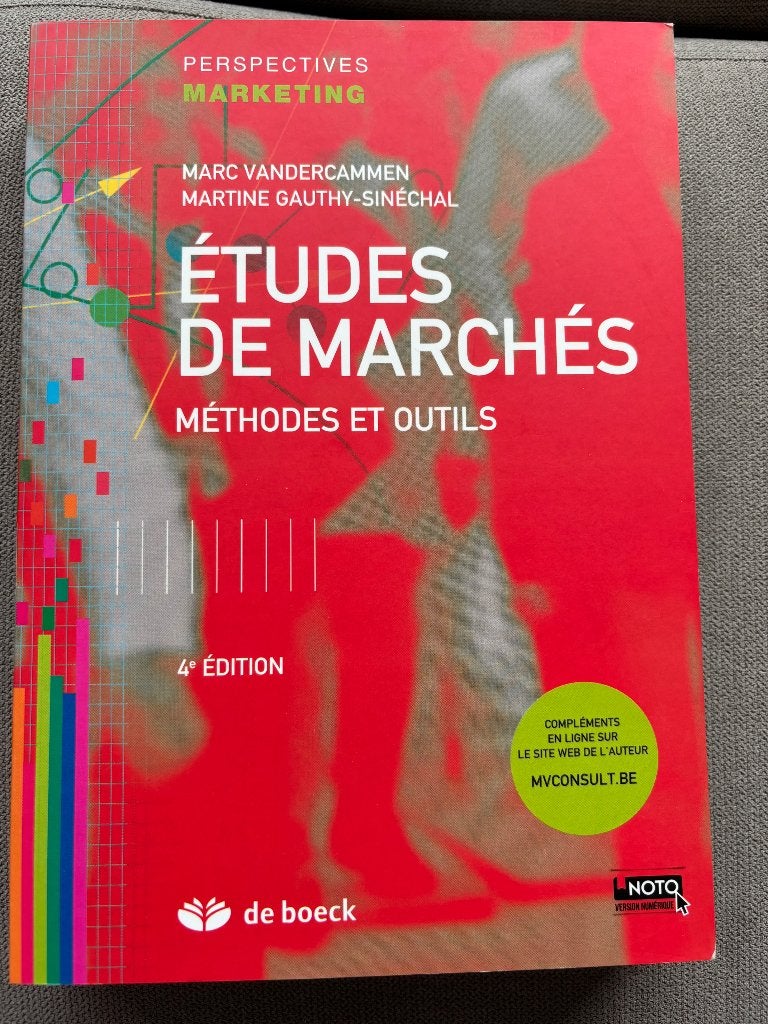 Livre études de marchés de boeck, Ophalen, Nieuw, Economie en Marketing, De boeck