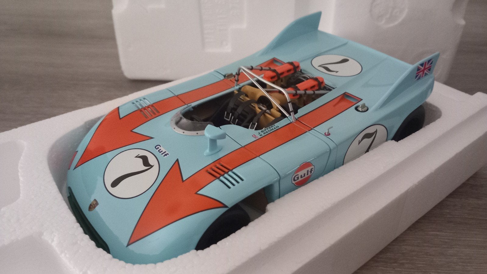 AUTOart Signature 1:18-Porsche 908/03 Gulf Racing (1971), Enlèvement, Neuf, Voiture, Autoart