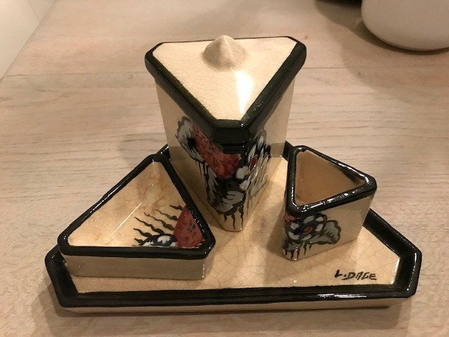 art deco Louis Dage - Boch Keramis Catteau stijl, Ophalen of Verzenden
