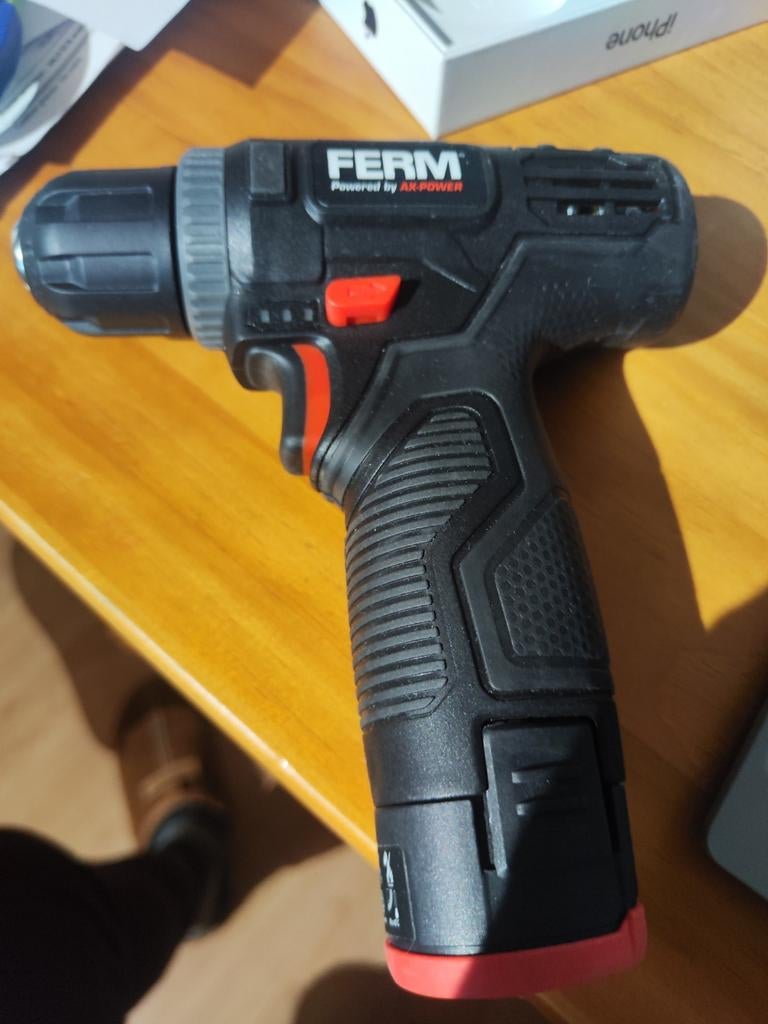 Perceuse-visseuse Ferm, Bricolage & Construction, Enlèvement, Utilisé, Perceuse