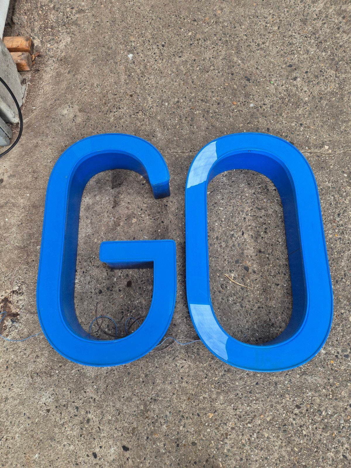 doosletters neon vintage reclame letters, Verzamelen, Ophalen