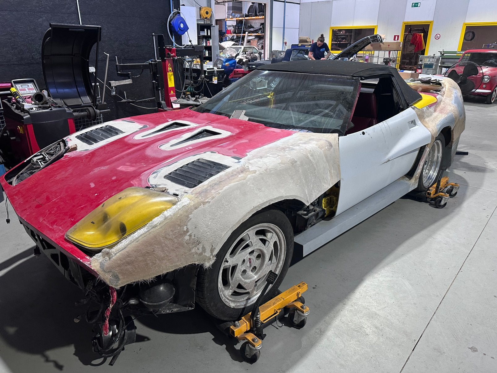 Corvette C4 Cabrio in onderdelen - 5.7 V8, Autos : Pièces & Accessoires, Moteurs & Accessoires, Pièces américaines, Utilisé, Enlèvement ou Envoi