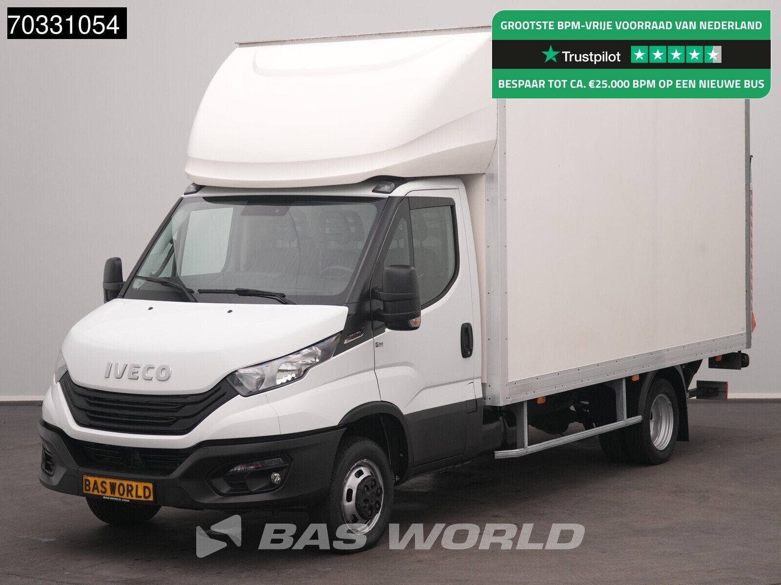 Iveco Daily 35C18 3.0L Automaat 180PK Laadklep Zijdeur Dubbe, Automaat, Stof, Gebruikt, Euro 6