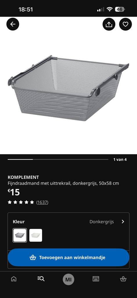 Ikea lade 2stuk, Ophalen
