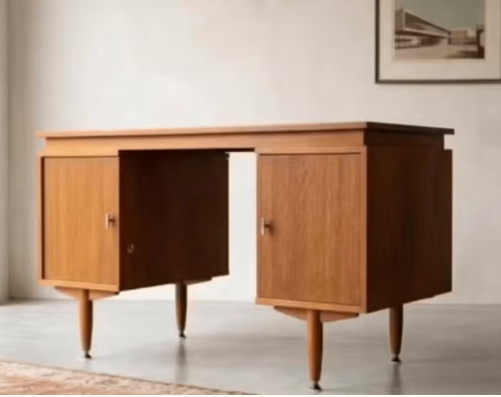 vintage bureau, Huis en Inrichting, Bureaus, Vintage, Ophalen