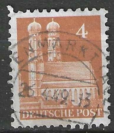 Allemagne Bizone 1948 - Yvert 42 - Frauenkirch Munich (ST), Timbres & Monnaies, Timbres | Europe | Allemagne, Envoi, Affranchi