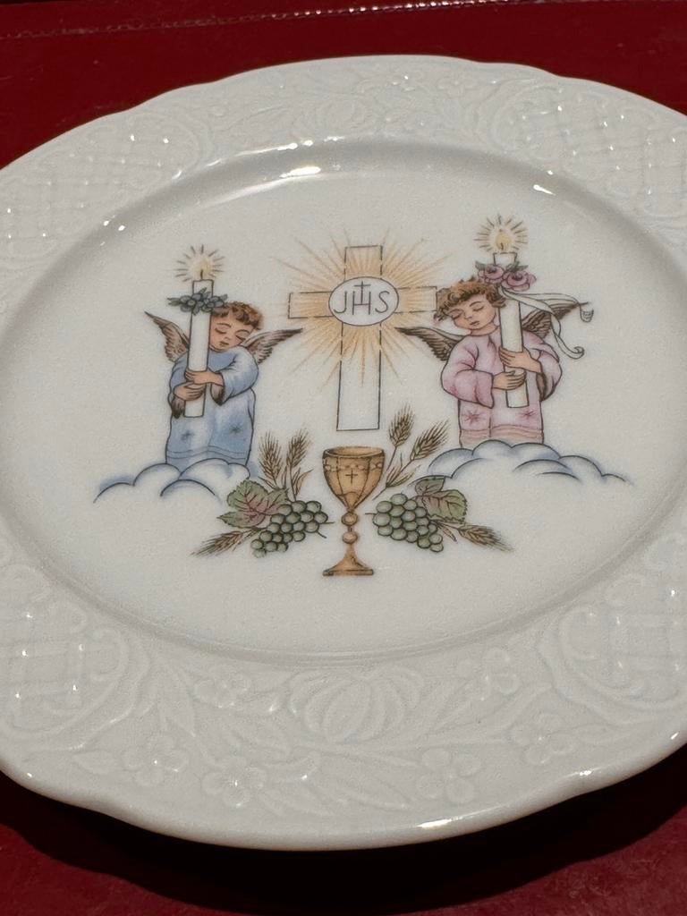 Eerste-Communiebordje jaren 60 - 90 Schumann-Arzberg, Antiek en Kunst, Ophalen