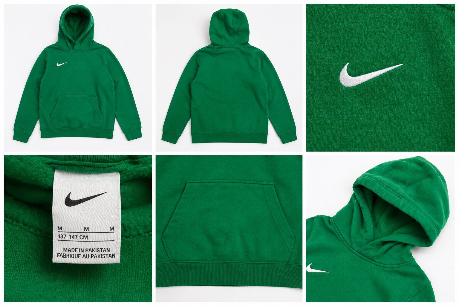 Nike Hoodie Vert Enfant – Taille M (137–147 cm), Enlèvement, Utilisé, Garçon ou Fille, Pull ou Veste