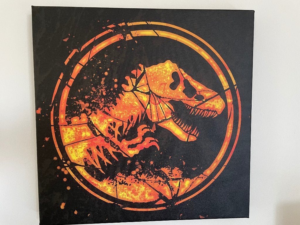 Jurassic Park Canvas, Verzamelen, Ophalen, Vierkant, Nieuw, Canvas of Doek