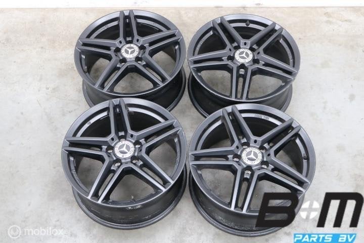Set 17 inch velgen Mercedes A-klasse W176 Rial M10, Auto-onderdelen, Banden en Velgen, Gebruikt, Velg(en), Overige maten, Personenwagen