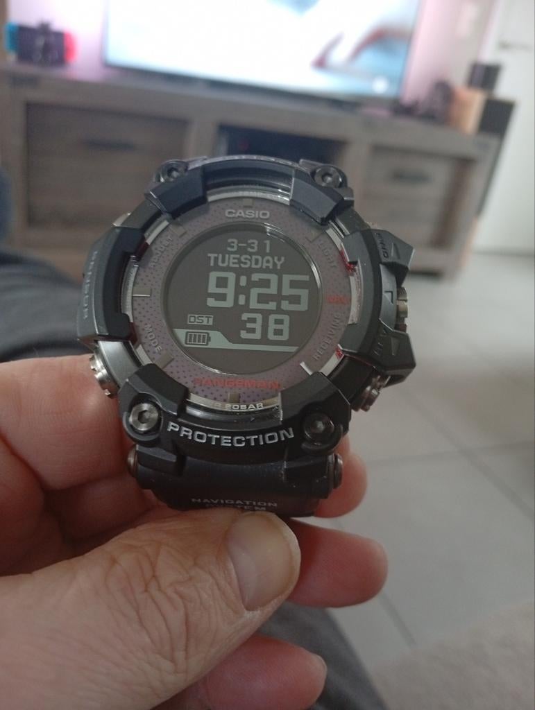 Casio g shock GPR -B1000, Ophalen