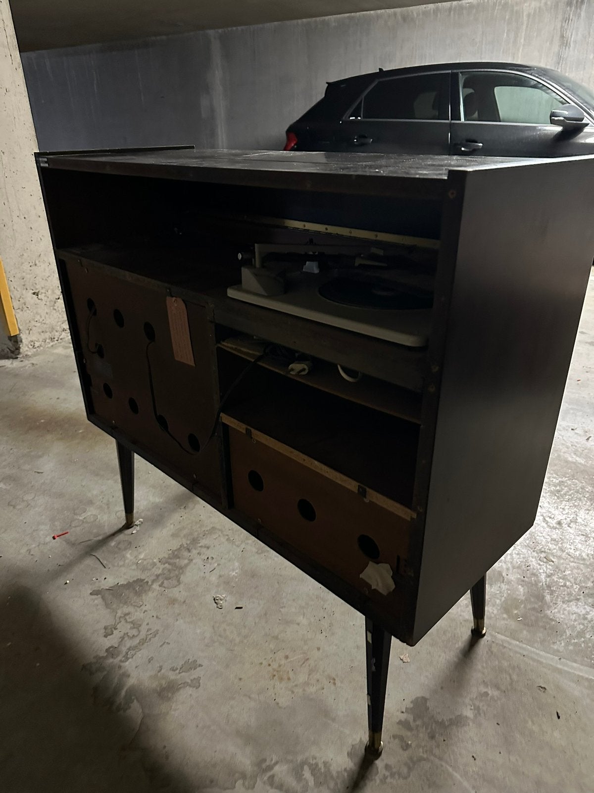 Meuble radio vintage Philips avec tourne-disque, Enlèvement, Comme neuf