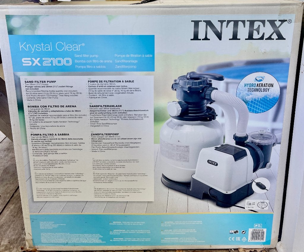 INTEX zandfilterpomp SX2100, Tuin en Terras, Ophalen, Zo goed als nieuw, Zwembadpomp