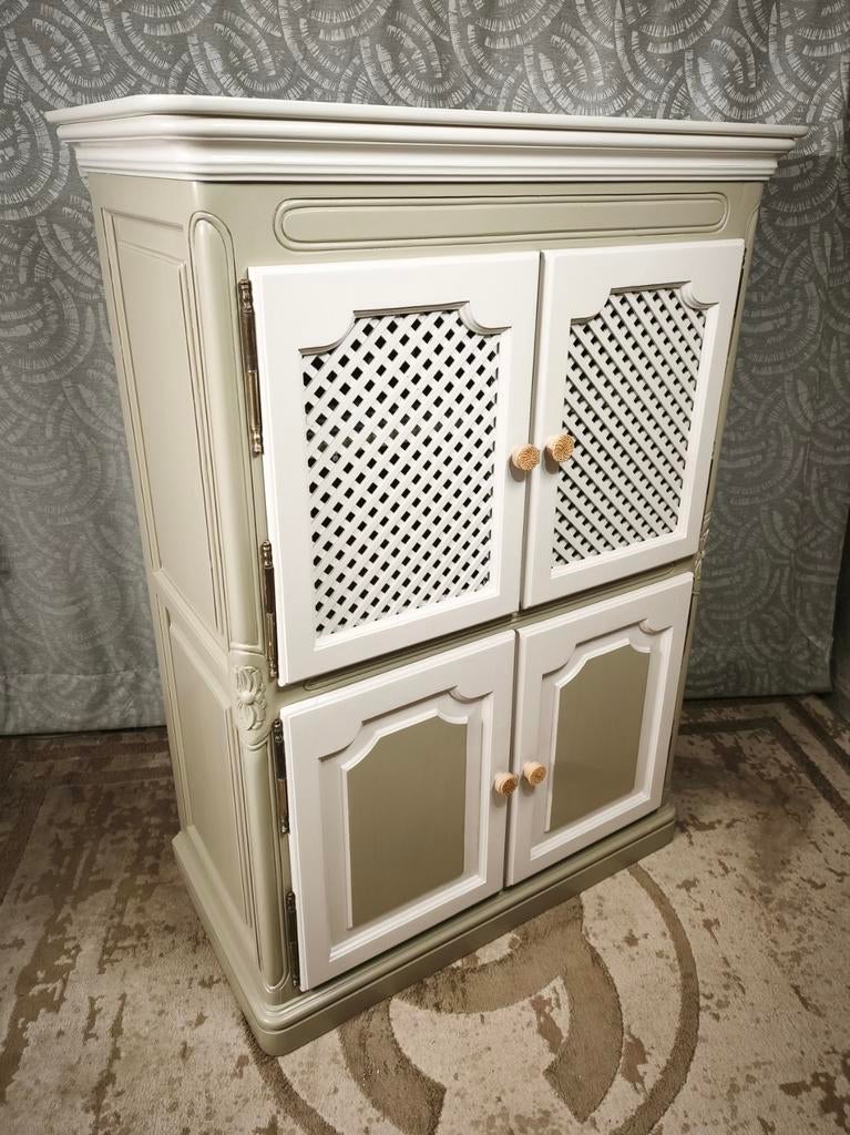 Buffet haut 4 portes relooké, Huis en Inrichting, Kasten | Overige, Ophalen