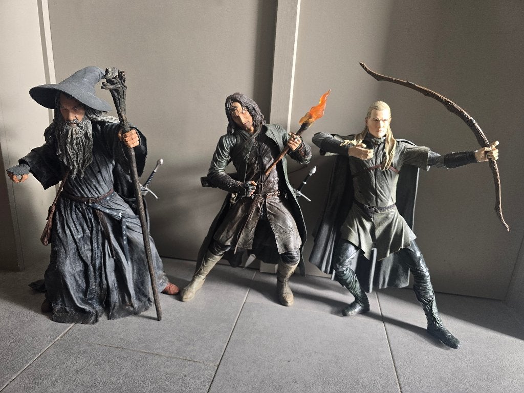 Figurines (+/- 50 cm) Neca 2004 Seigneur des Anneaux, Collections, Enlèvement, Utilisé, Fantasy