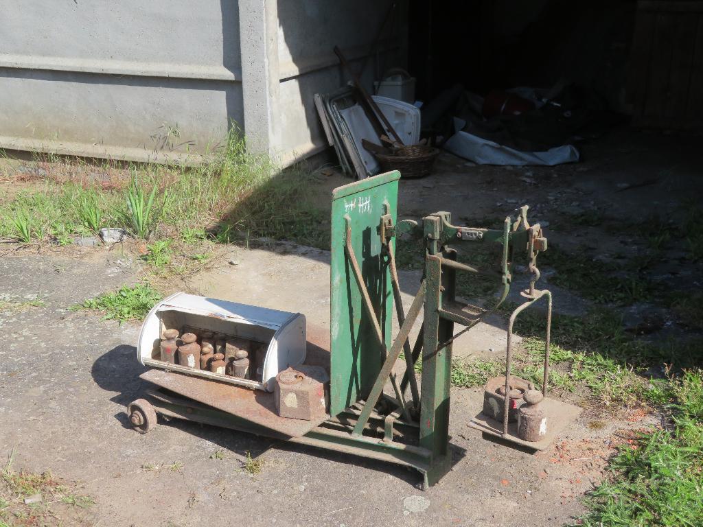 Bascule met gewichten, Antiek en Kunst, Ophalen