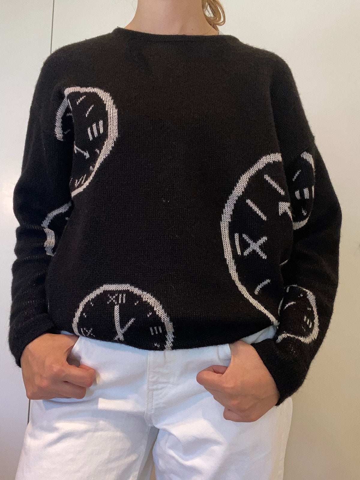 Zwarte trui van “Feeling”, Kleding | Heren, Ophalen, Zo goed als nieuw, Maat 48/50 (M)