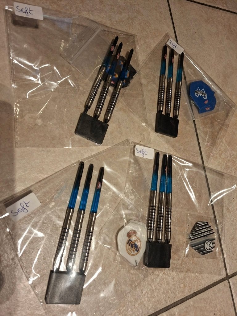 Mooie competitiesets voor softtip., Sport en Fitness, Darts, Ophalen, Nieuw, Pijlen