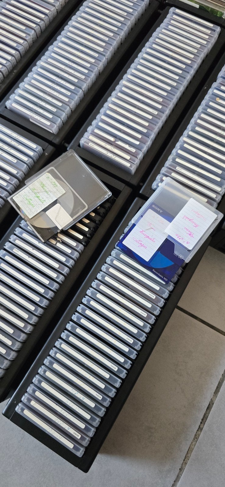 350 Minidisc Déjà enregistré et utilisé, Enlèvement