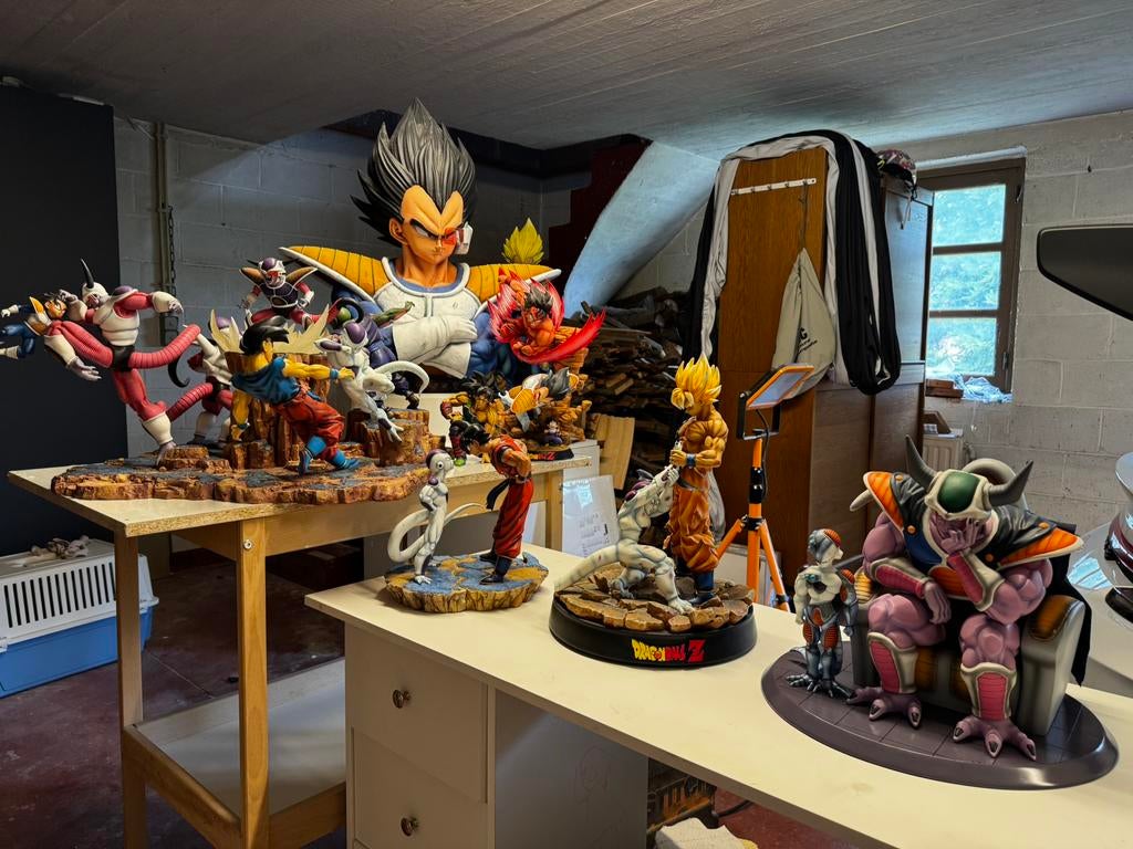 Kd, tsume, vkh, résines diverses DBZ goku, Gohan, végéta……, Ophalen, Gebruikt